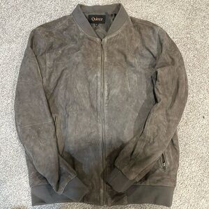 New Quince Suede Bomber Jacket